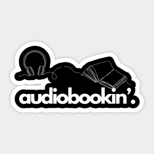 Audiobookin' Period - Graphics - White Sticker